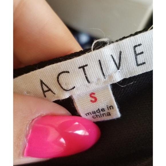 3/$20⭐ Active USA Black peplum tank top - Picture 3 of 4